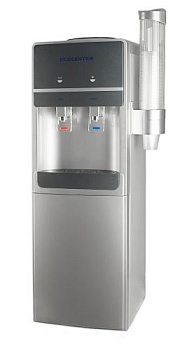 Кулер (диспенсер) для воды компрессорный с нагревом ECOCENTER S-F20C DARK GREY